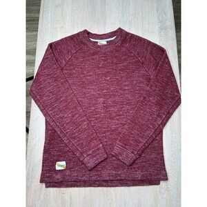 Tracksmith Merino Wool Blend Red Crewneck Sweatshirt Men's Size Large